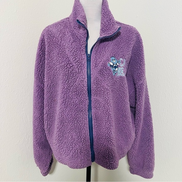 Grayson Threads Women XXL CARE BEARS Grumpy Bear Sherpa Full Zip Sweatshirt EUC - Picture 2 of 9